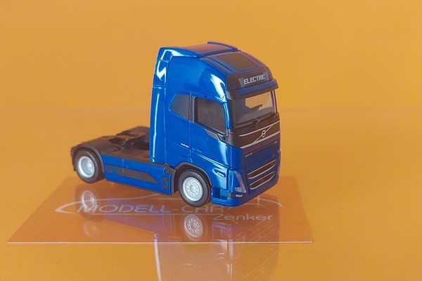 Herpa 318662 Volvo Fh Gl Xl 2020 Eelectric Szm, Blau 1:87 Neu Modellauto-image