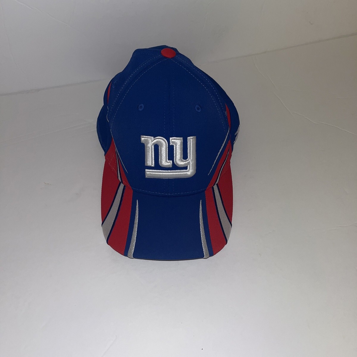 New York Giants NFL Equipment Reebok Team Stripes Flexfit L/XL Hat