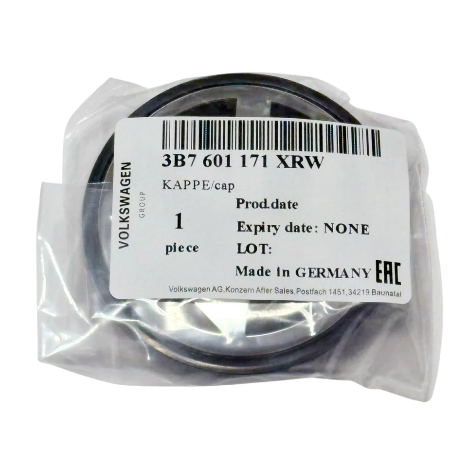 New Volkswagen x4 65mm 2.5 Wheel Cap 3B7601171 Fits Jetta Passat Golf CC Tiguan - Image 2 of 3