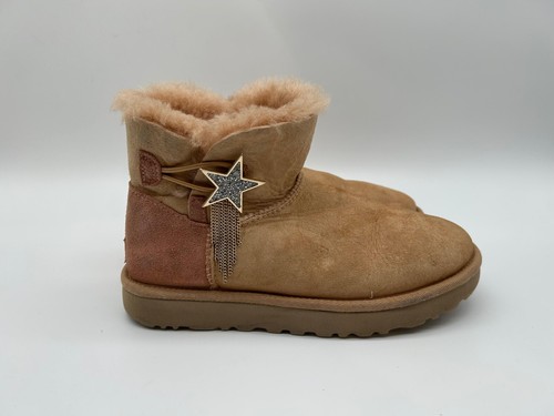 UGG Mini Bailey Star Damen Winterstiefel Braun EUR 38 Gefüttert