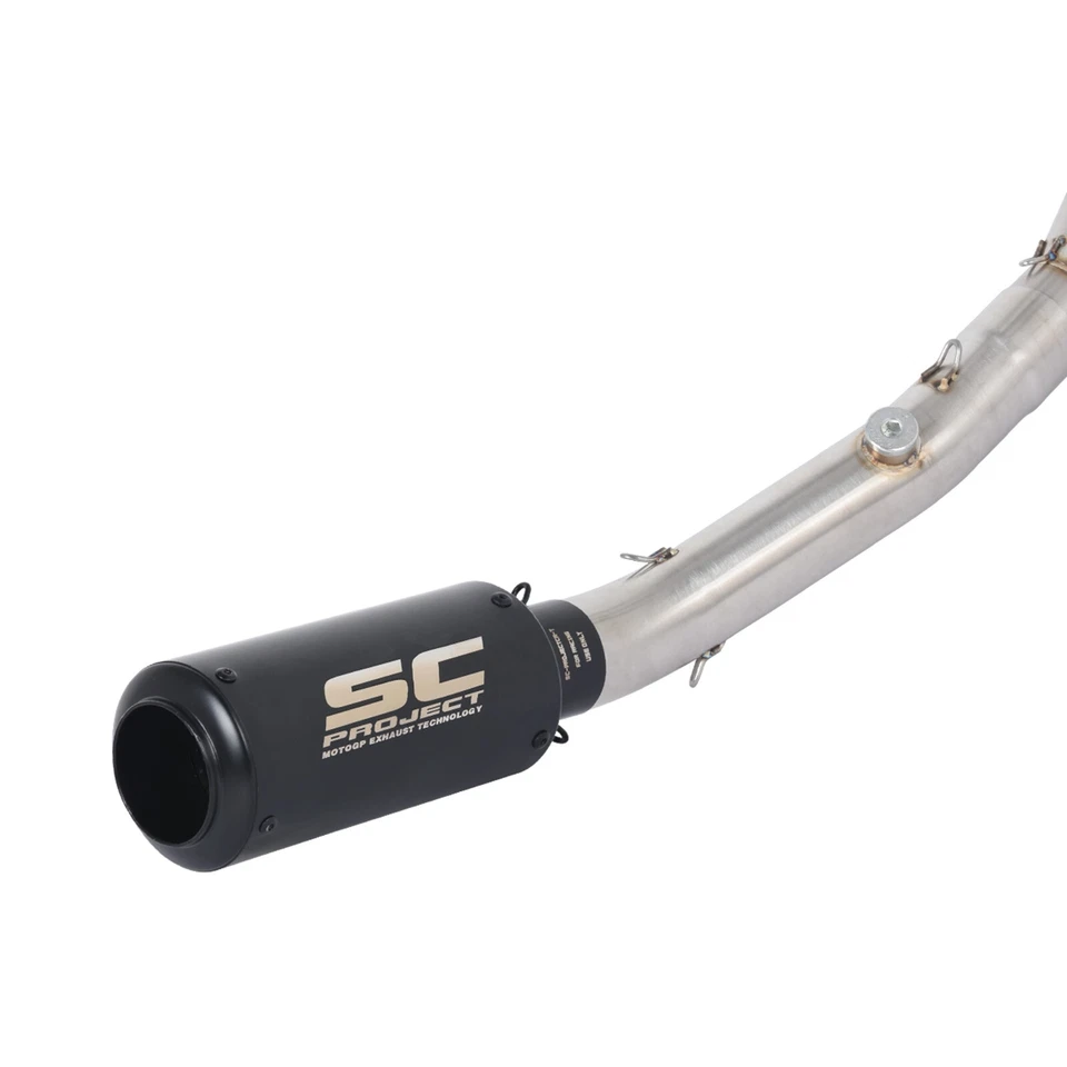 For Yamaha Tracer 900 GT FJ09 2015-2020 Exhaust Header Pipe Muffler System Black - Image 3 of 4