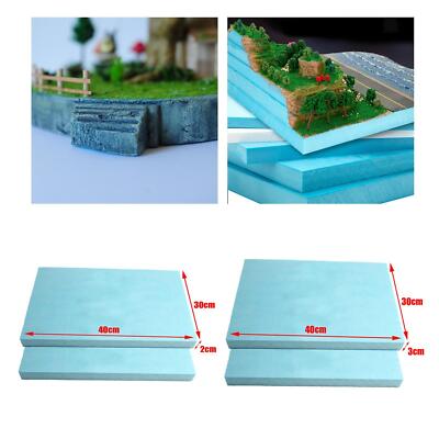 2x Miniatur DIY Landschaft Landschaft Gebäude Diorama Sockel hohe Dichte