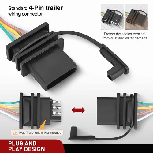 Nilight 4 Pin Trailer Wire Kit 56468 Custom for 2021-2024 Ford Bronco - Picture 5 of 8