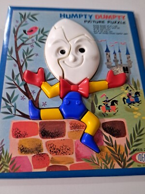 Vintage~ IDEAL TOY CO~ 1964 Humpty Dumpty~ Picture Puzzle #3172-4