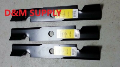 Set of 3 XHT  52'' Mower Blades to fit Ferris Snapper 5101756 icd Deck
