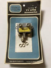 Vintage Tru-Beam 2-Way Coaxial Splitter TV FM Antenna Cable Signal Divider