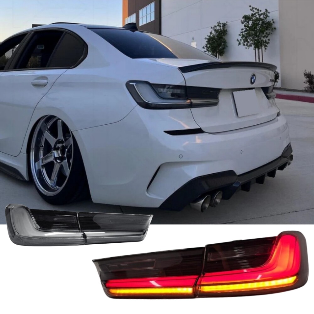 BMW G20 クリアLEDシーケンシャルテールライト Clear Lens For BMW 3 Series G20 G28 G80 330i 2019-2025 LED