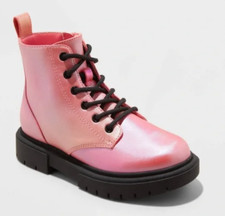 Art Class Kayden Pink Combat Boots Girls - Brand New