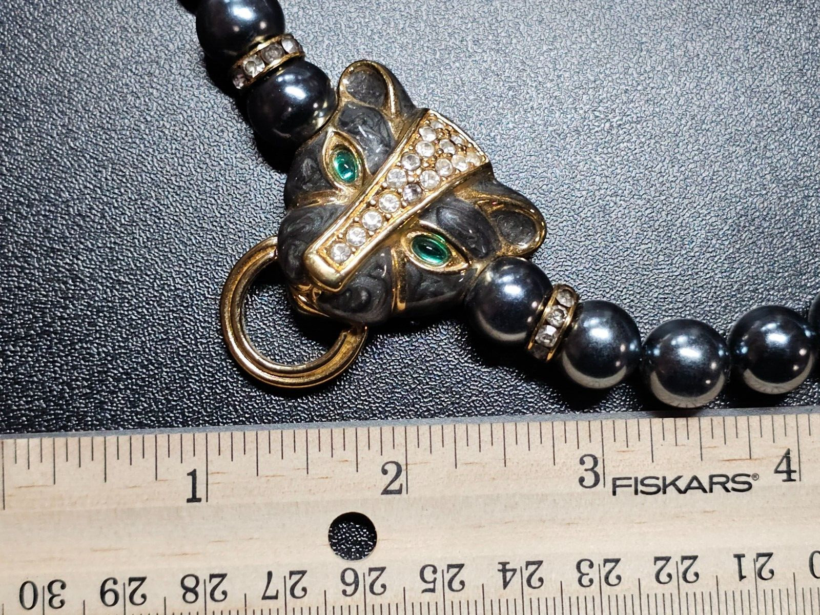 Vtg KJL for Avon Kenneth Jay Lane Panther Beaded … - image 6