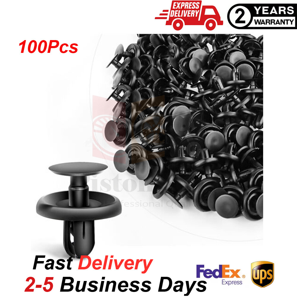 100 Pcs Engine Under Cover Push Type Retainer Clips For Toyota Lexus 90467-07201