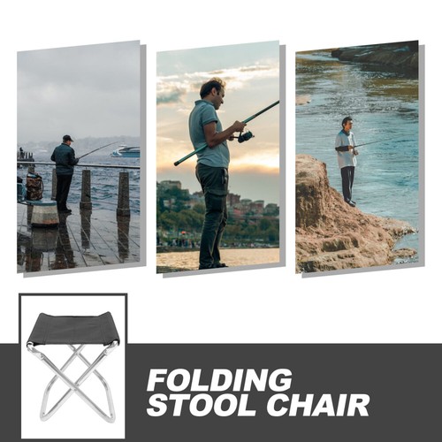 Portable Folding Fishing Stool Chair Outdoor Festivals Garden Furniture - Picture 7 of 12