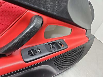 2000 HONDA S2000 Front Left Driver Door Card Trim Panel Red