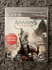 Assassin's Creed III MINT DISC Sony PlayStation 3 PS3 CIB Complete Black Label