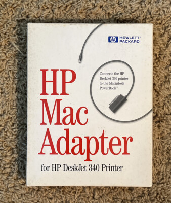 HP Mac Adapter C3279A-80001 w/Cable and Software: for HP DeskJet 340 Printer