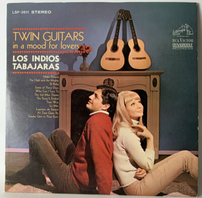 Twin Guitars In A Mood For Lovers Los Indios Tabajaras Lp Record Ex Cheesecake
