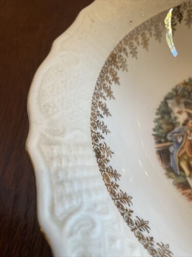 Vintage Washington Colonial Vogue Dinnerware Round Serving 22k Hallmark Cannon - Picture 3 of 11