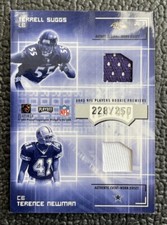 🔥TERRELL SUGGS KLIFF KINGSBURY TERENCE NEWMAN '03 PH USED ROOKIE JERSEY /250!🔥