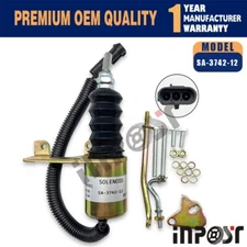 NEW SA-3742-12 Fuel Stop Shutdown Shut Off Solenoid 3932017 For Deutz Bosch RSV