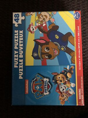 paw patrol fuzzy puzzle puzzle duveteux pups to the rescue nickelodeon