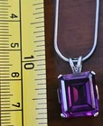 925 CA Pendant-Ring Stamped: Sterling Silver-Amethyst Necklace 20"/925 Ring Sz 6 — photo 10