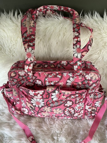 2 Vera Bradley Large Stroll Around Baby Diaper bag & Tote / Small Diaper Bag New - Picture 4 of 12