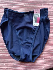 VTG Blue Sheer Second Skin Hi-Cut Brief 1990s Van Raalte PANTY NWT Sz Small