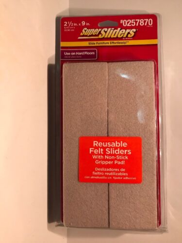 SUPER SLIDERS by Waxman Slides Furniture NEW #0257870 4 Each 2 1/2"X9" - Picture 1 of 2