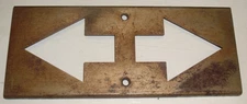 Antique Elevator Up Down ARROW DIRECTION Indicator PANEL Steel *Part  *NO arrows