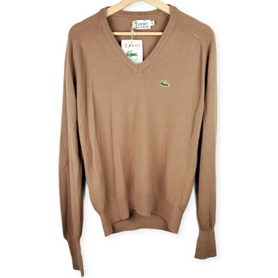 NWT Vintage Lacoste Izod V-neck Sweater 
