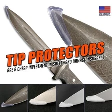 Knife Blade Tip Protectors - TPR Clear and TPA Simi-Clear Models