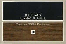 Kodak Carousel Custom 800H Projector Instruction Manual