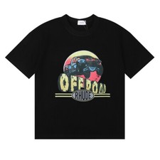 RHUDE New Style Men Women Printing Leisure Cotton Short Sleeve Polo T-Shirt S-XL