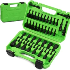 SWANLAKE SWANLAKE 39PCS Magnetic Hex Nut Driver Master Kit,1/4" Quick-Change 