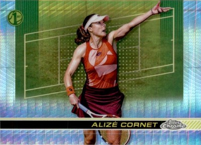 Alize Cornet 2024 Topps Chrome Prism Refractor RC #90