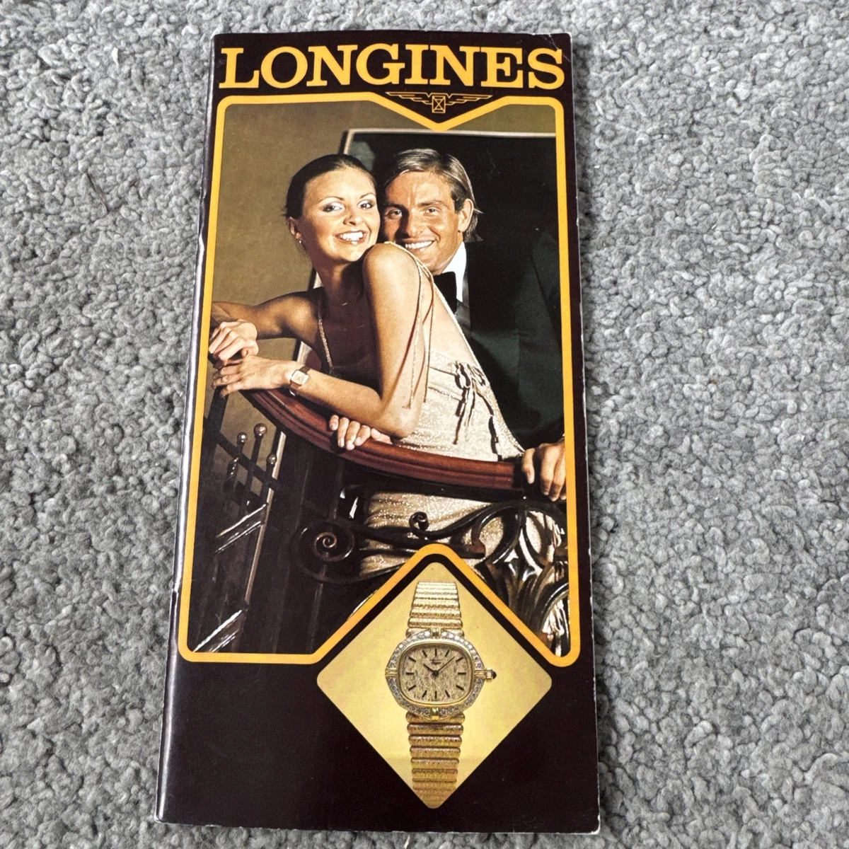 Folleto de reloj Longines de 1980