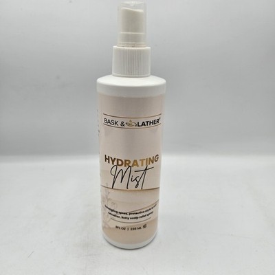 Bask & Lather Hydrating Hair Mist Detangling Spray Refresher 8oz - Brand New