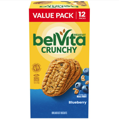 belVita Breakfast Bars Blueberry Value Pack 12 Packs 4 Biscuits Per Pack