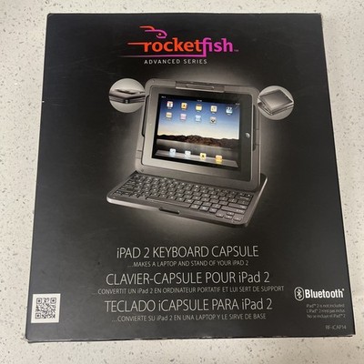 Rocketfish RF-iCAP14 iPad 2 Bluetooth Keyboard Dock Case w/ Stand, Black