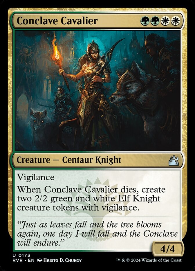 MTG Magic the Gathering Conclave Cavalier (173/573) Ravnica Remastered NM