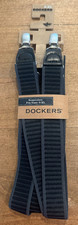 Dockers Adjustable Suspenders Black Gray Fits Adult Size S-XL