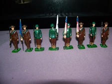 Lot of 8 Vintage Barclay Manoil Lead Toy Soldiers Painted