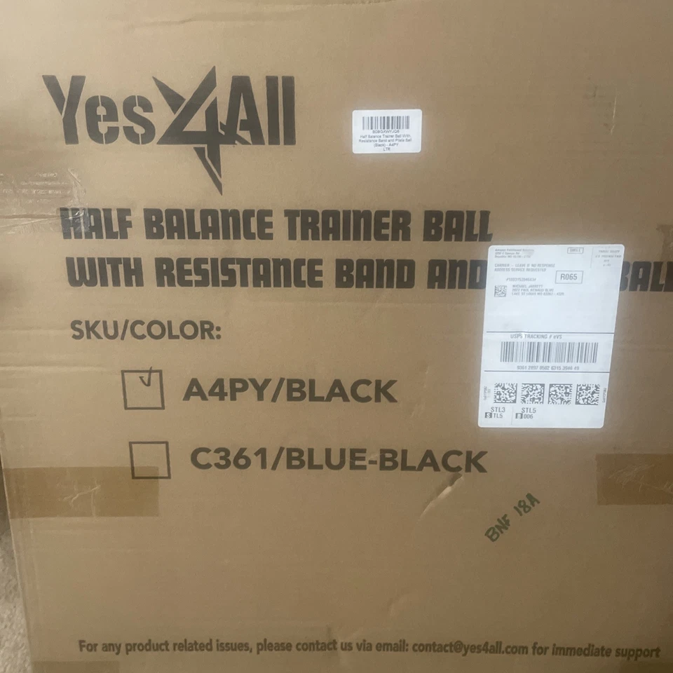 Yes4All Half Balance Ball Trainer - Media bola ejercicio equilibrio entrenador para núcleo Foto 3 de 3