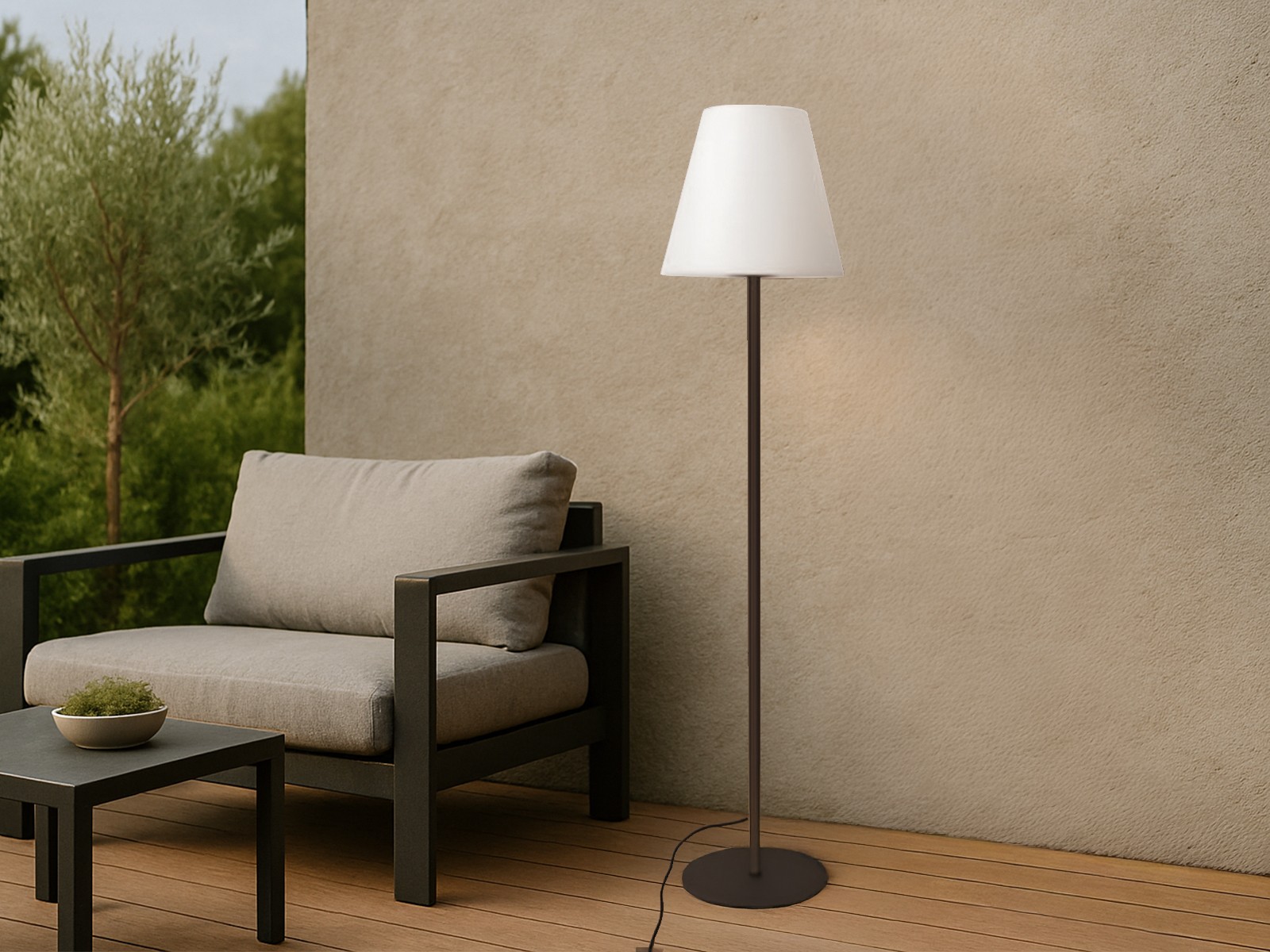 Lampada da Terra da Esterno per Esterno, Lampada da Terrazzo IP65 Illuminazione Giardino con Elettricità