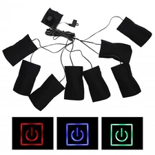 Electric Vest Cloth Jacket USB Thermal Warm Warmer Body Pads Carbon Fiber