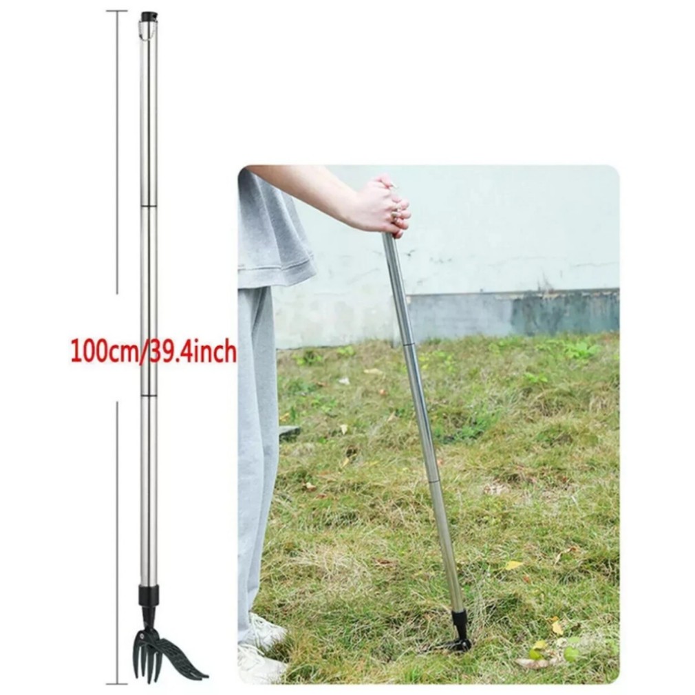 Stand Up Weed Tool Weeder Puller Handle Claw Garden Outdoor Root Remover Killer