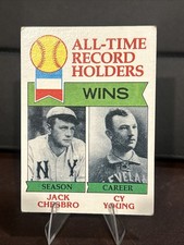 1979 Topps #416 All-Time Victory Records - Jack Chesbro / Cy Young