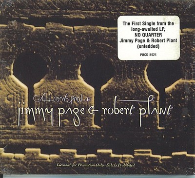 JIMMY PAGE & ROBERT PLANT Gallows Pole promo CD single wPicCover  LED ZEPPELIN