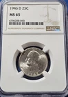A 1946 D Washington Quarter NGC MS65!!!