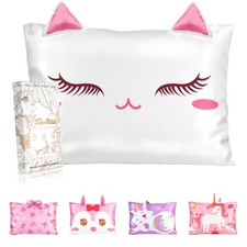 Silk Pillowcases for Kids - Standard Size 20"x26" Cartoon Soft Breathable Pil...