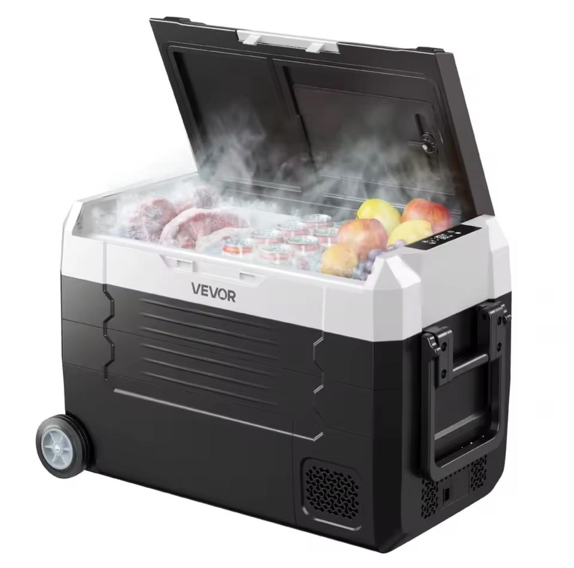 Réfrigérateur portable 55L avec compresseur silencieux et cuve étanche